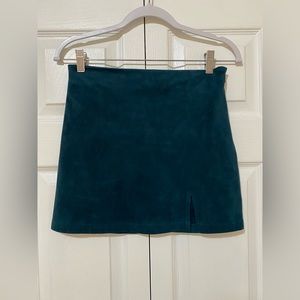 Forever 21 - Green velvet mini skirt